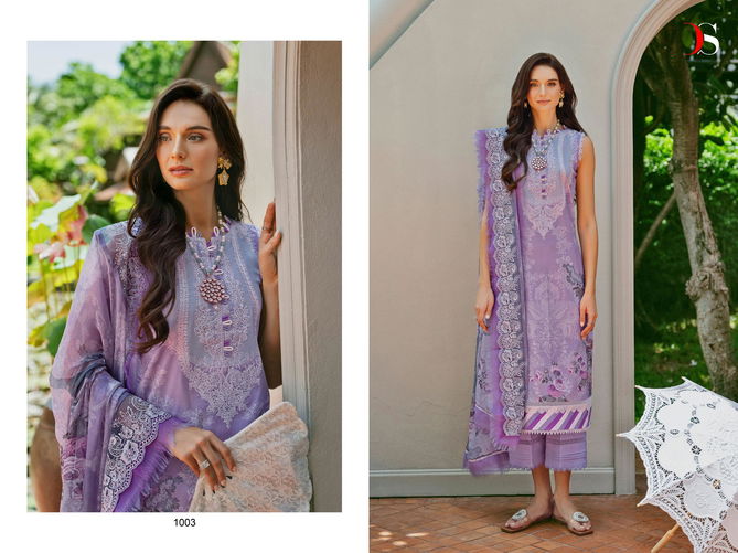 Jade Needle wonder 24-2 By Deepsy Suit Embroidery Cotton Pakistani Suits Wholesale Online